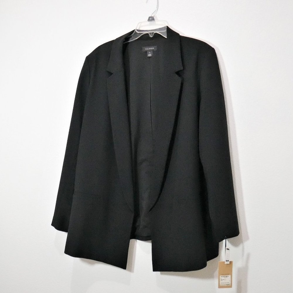 Halogen Women's Black Blazer, Size 2X